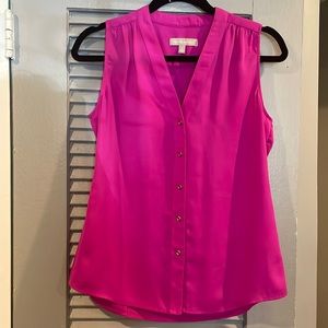 Banana Republic hot pink blouse